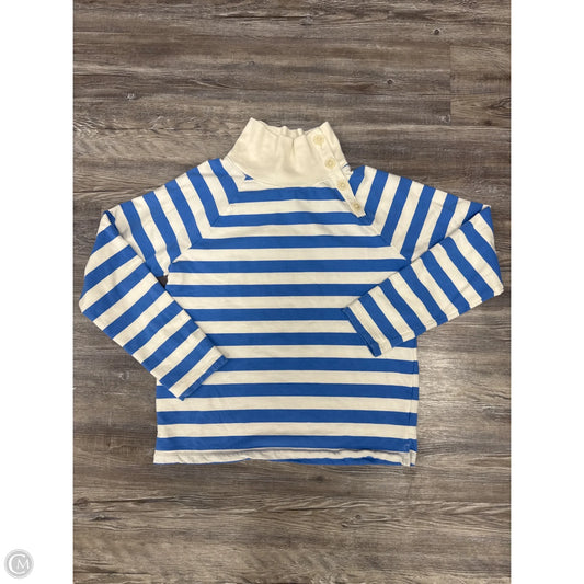 Top Long Sleeve By J. Crew In Blue & White, Size: S