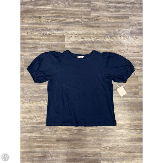 Top Short Sleeve By Lc Lauren Conrad In Blue, Size: Xl