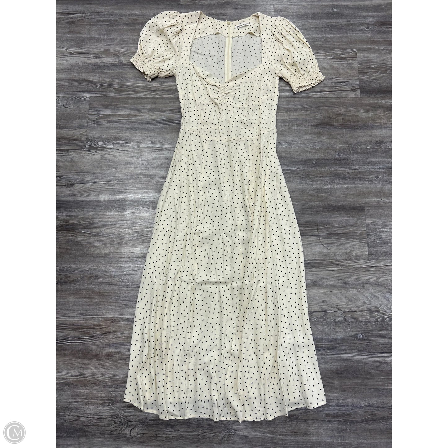 Dress Casual Midi By Reformation In Cream, Size: S