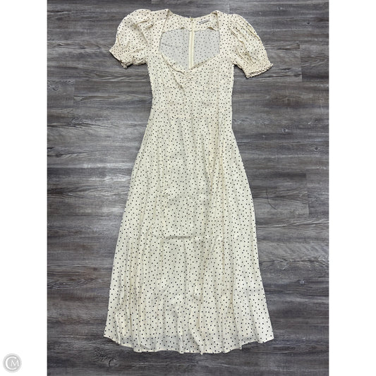 Dress Casual Midi By Reformation In Cream, Size: S