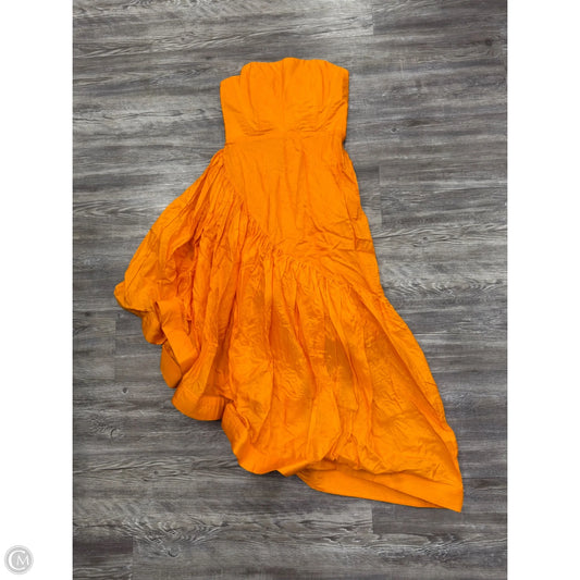 Dress Casual Midi By Let Me Be In Orange, Size: Xs