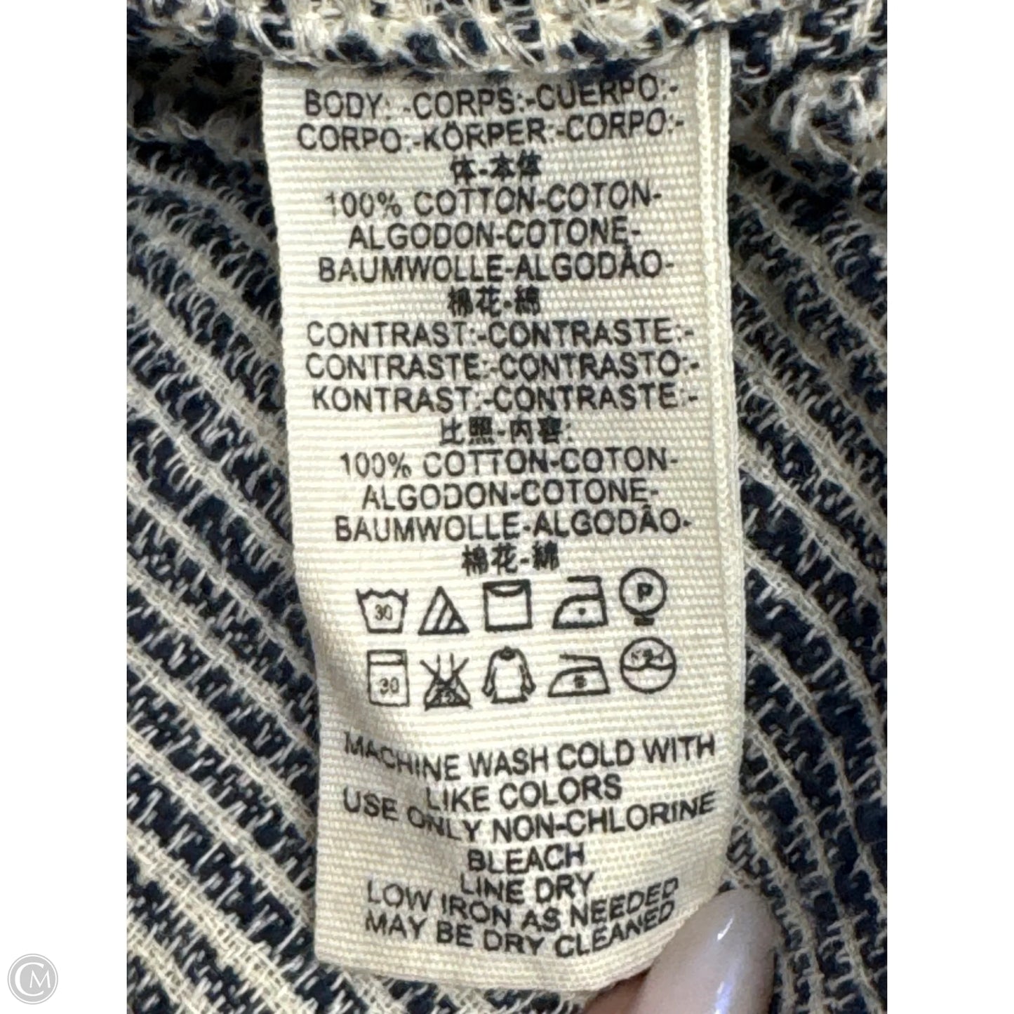 Pants Cropped By Free People In Blue & White, Size: 6