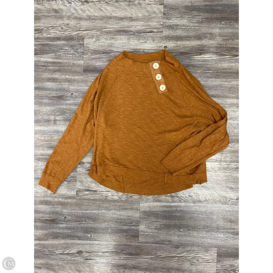 Top Long Sleeve By We The Free In Orange, Size: M