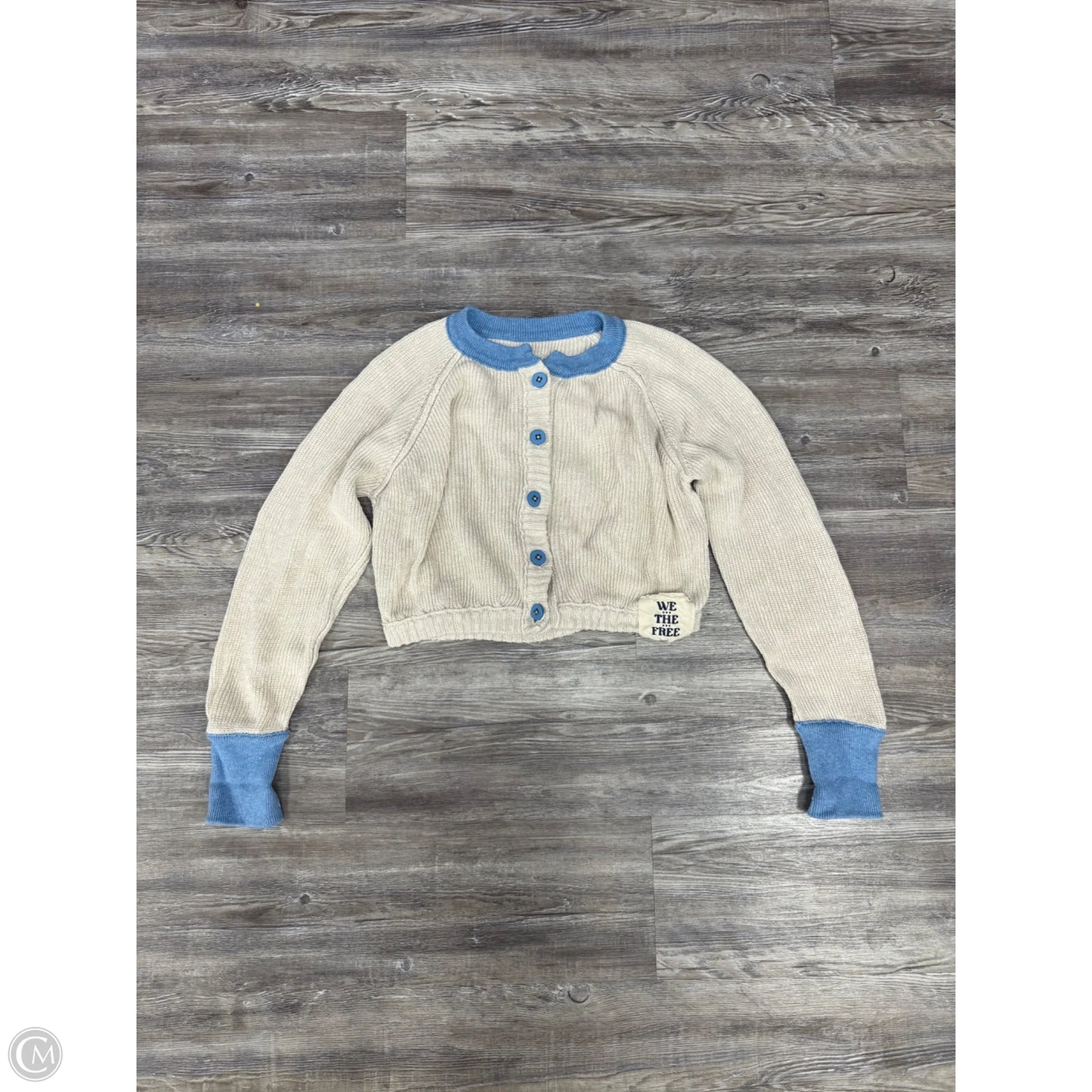 Sweater Cardigan By We The Free In Tan, Size: S
