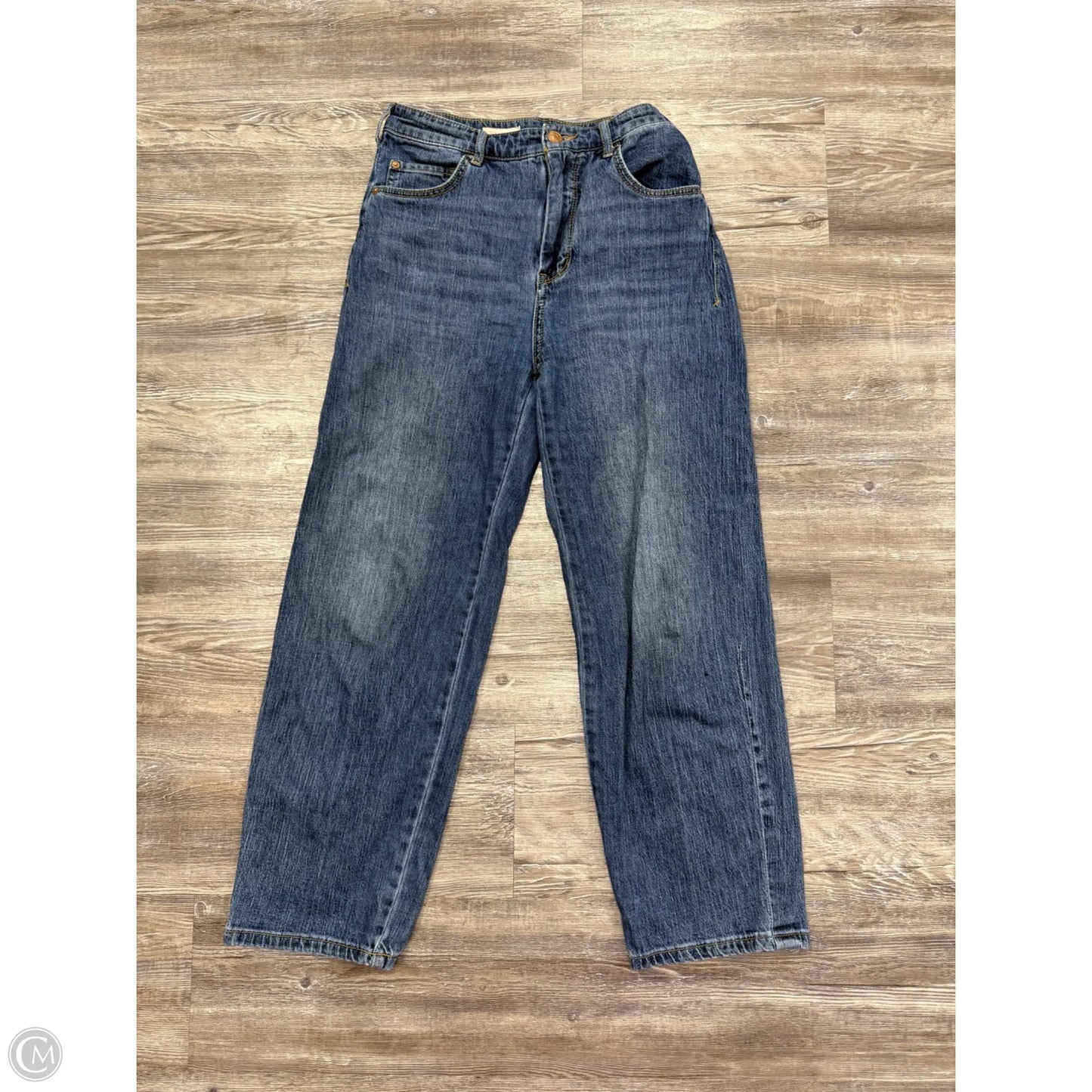 Jeans Cropped By Pilcro In Blue Denim, Size: 4