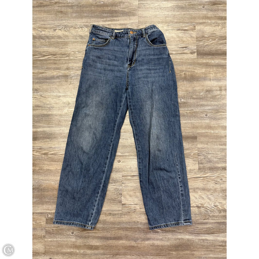 Jeans Cropped By Pilcro In Blue Denim, Size: 4