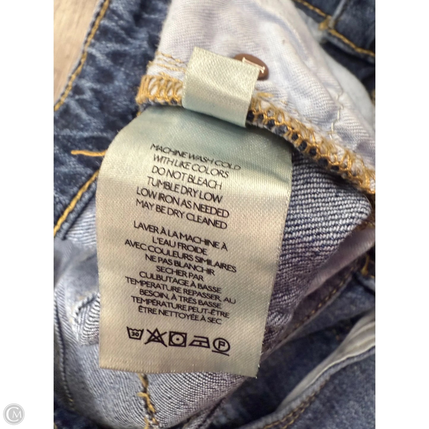 Jeans Cropped By Pilcro In Blue Denim, Size: 4
