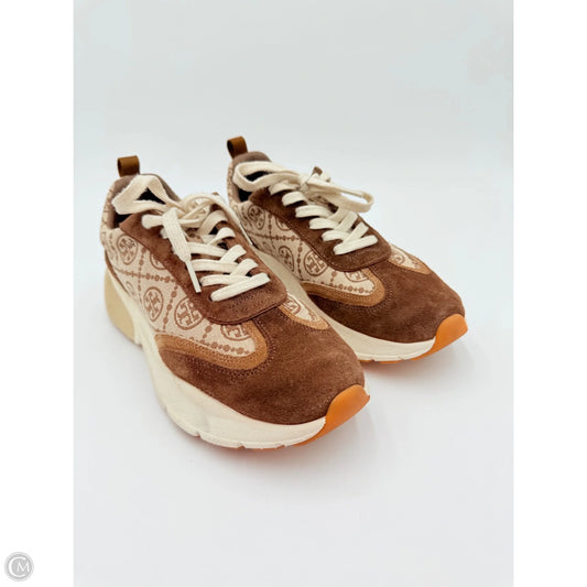 Shoes Designer By Tory Burch In Tan & White, Size: 9.5