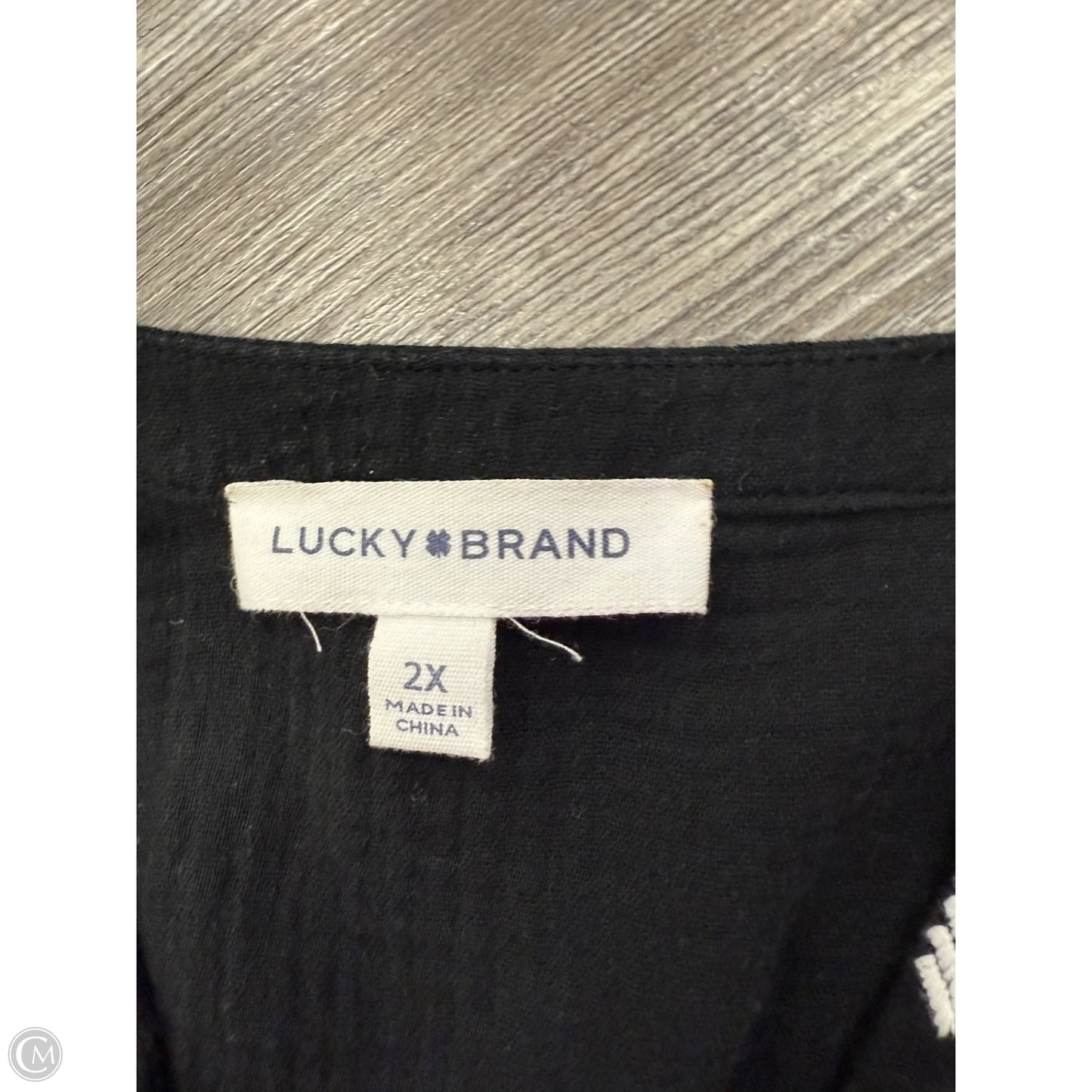 Dress Casual Midi By Lucky Brand In Black, Size: 2x