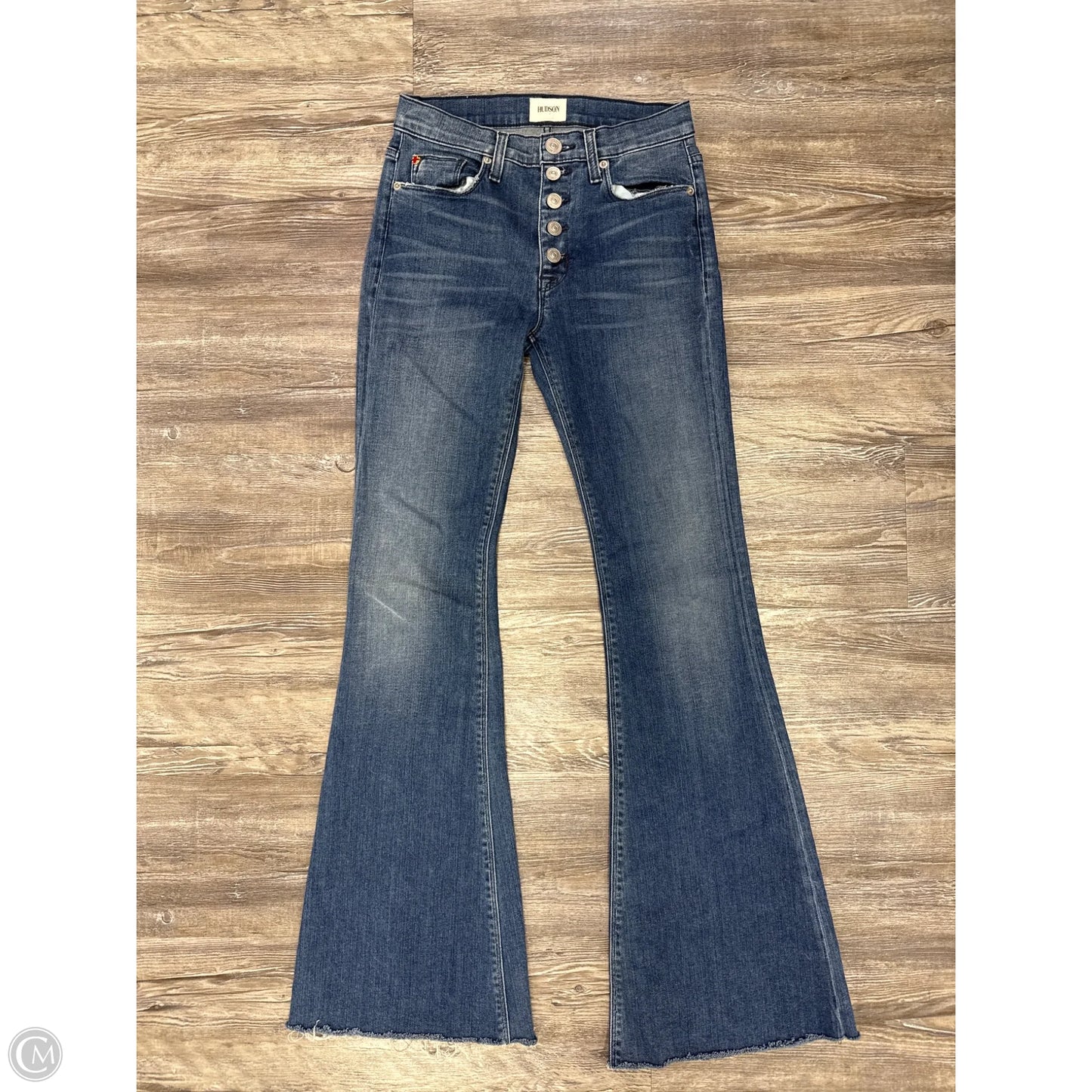 Jeans Designer By Hudson In Blue Denim, Size: 0
