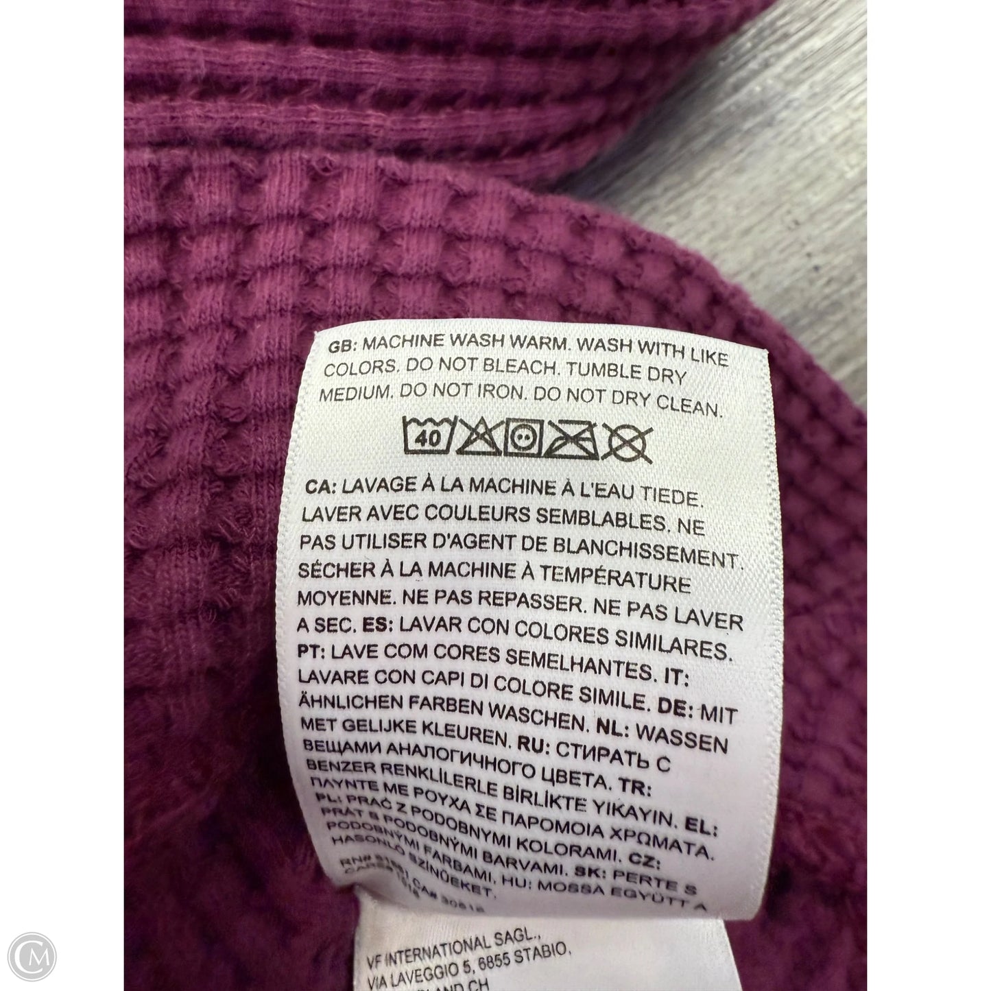 Top Long Sleeve By The North Face In Purple, Size: M