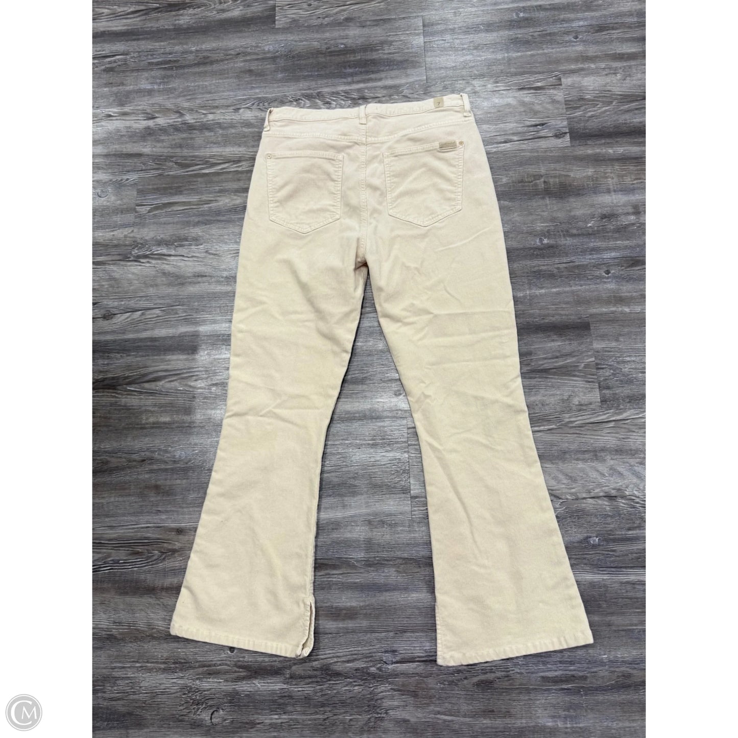 Pants Designer By 7 For All Mankind In Cream, Size: 12