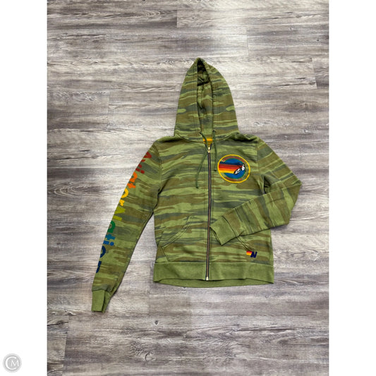 Jacket Designer By Aviator Nation In Camouflage Print, Size: S