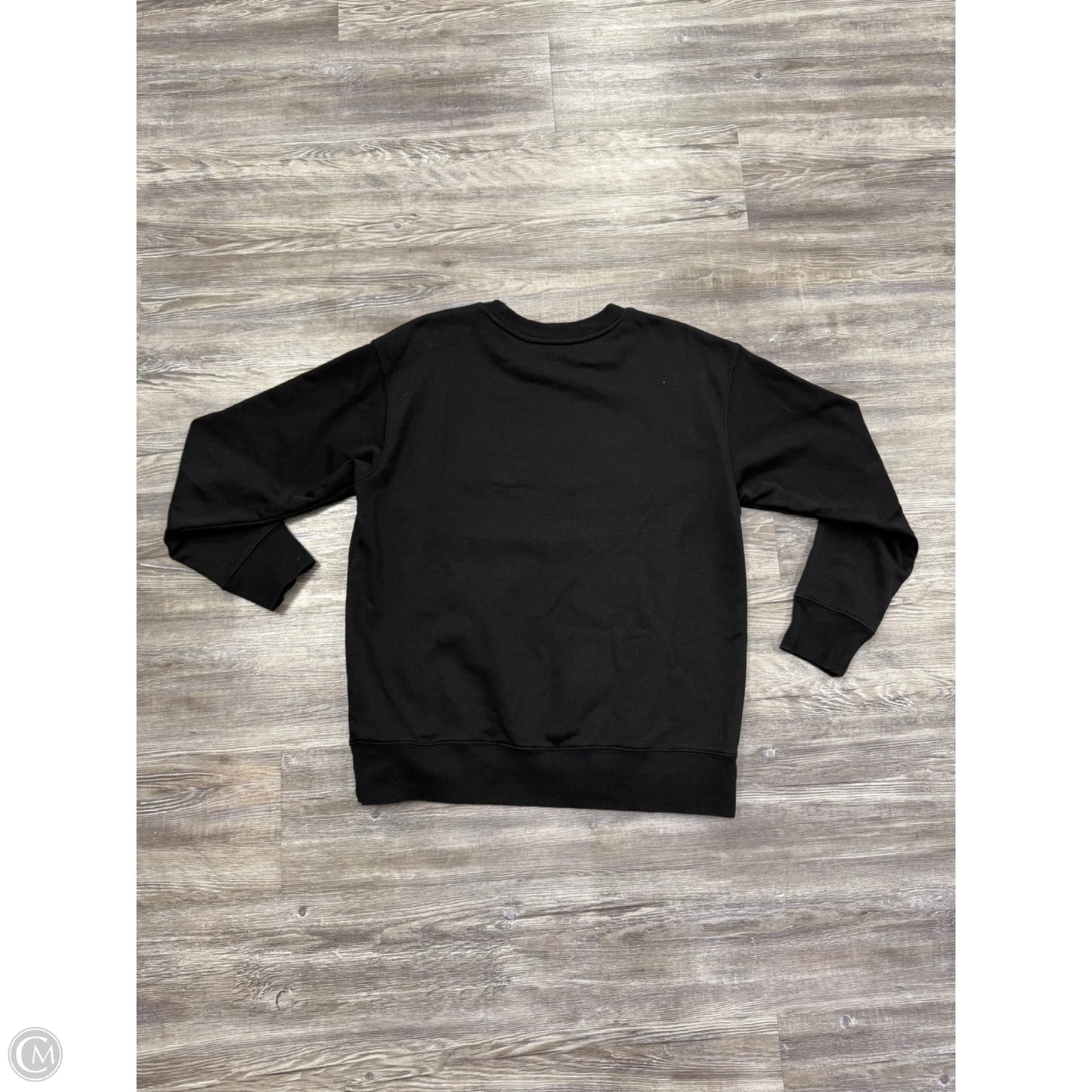 Sweatshirt Designer By Michael By Michael Kors In Black & Gold, Size: L