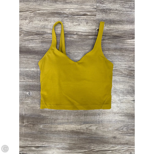 Athletic Tank Top By Lululemon In Yellow, Size: 2