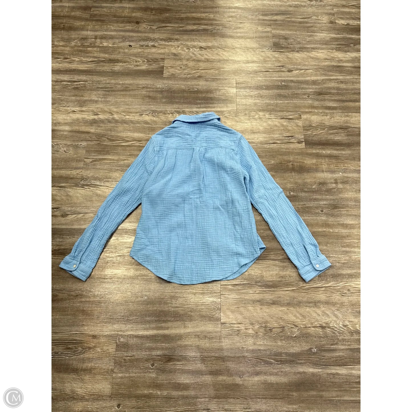 Top Long Sleeve Designer By Lilly Pulitzer In Blue, Size: M