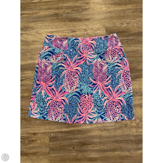 Skort Designer By Lilly Pulitzer In Blue & Pink, Size: 6