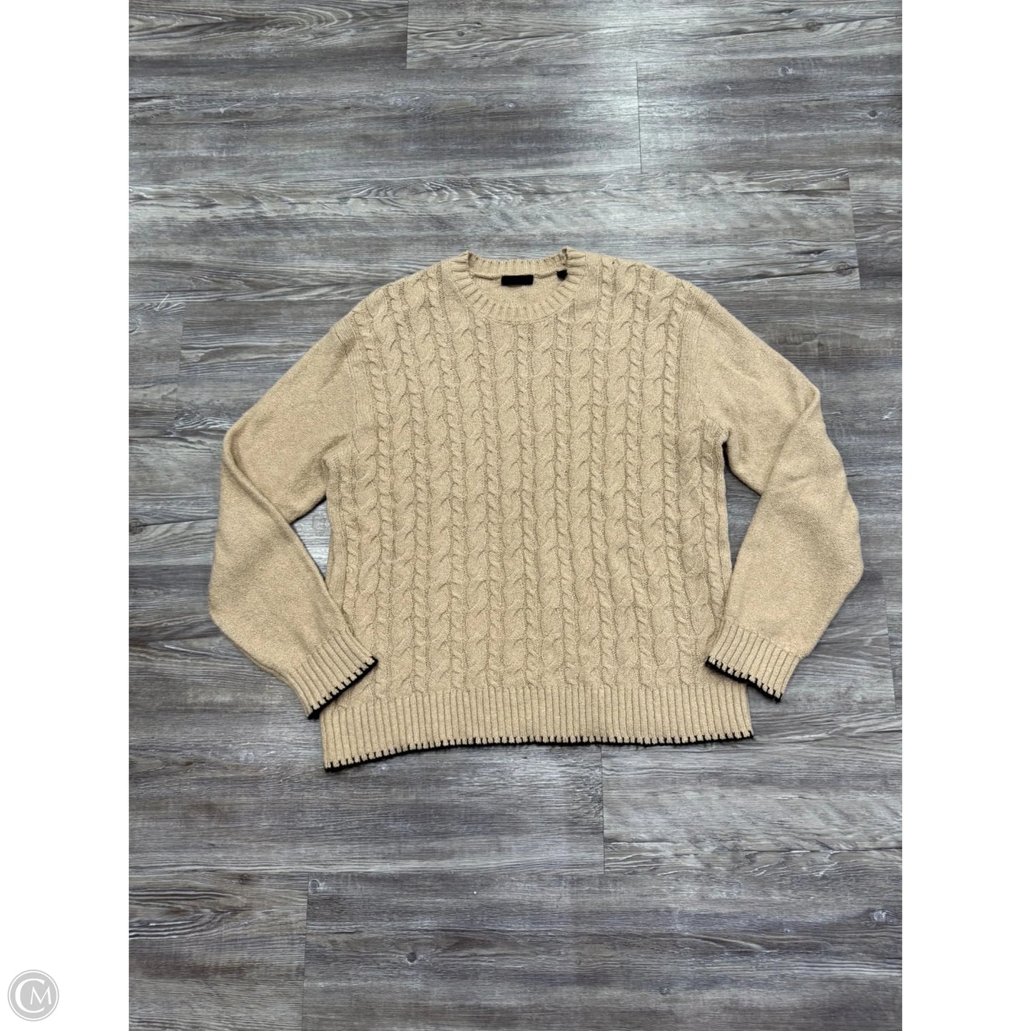 Sweater By Atm In Tan, Size: M