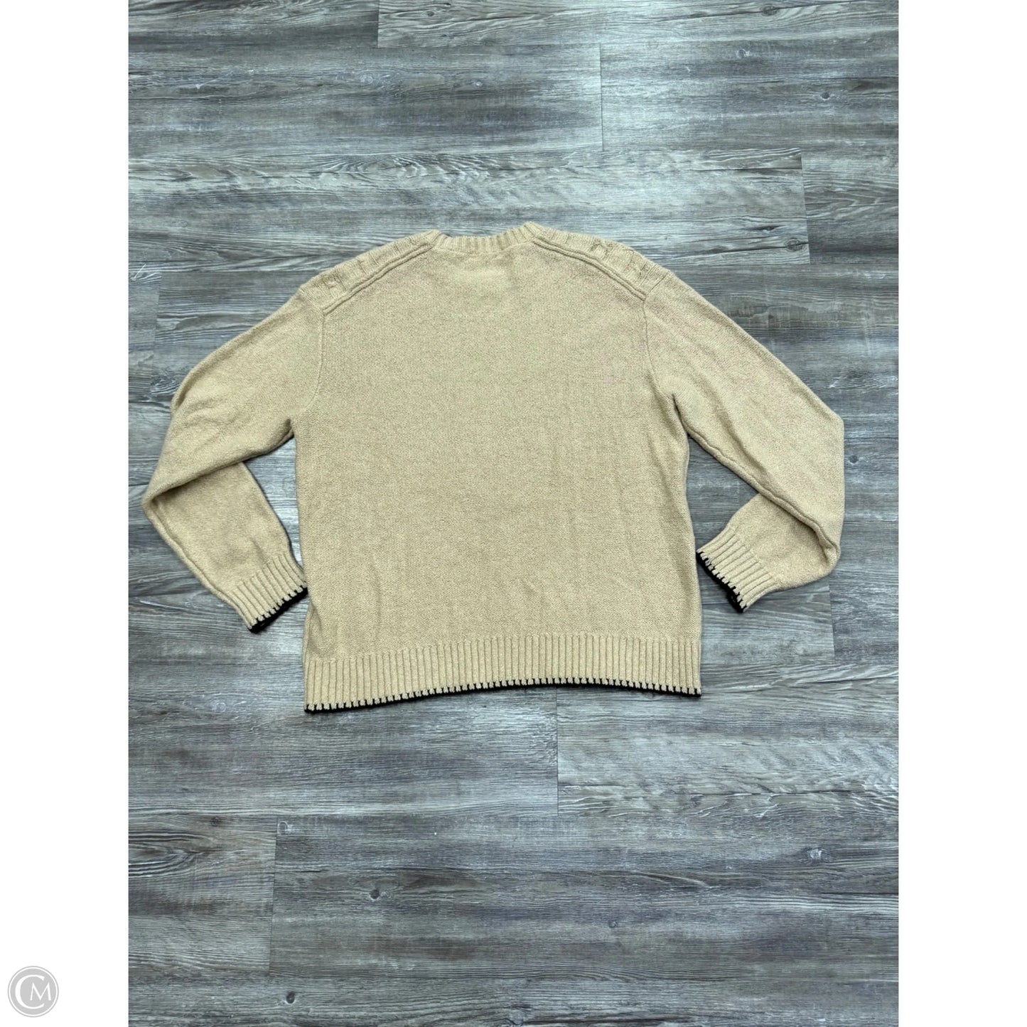 Sweater By Atm In Tan, Size: M