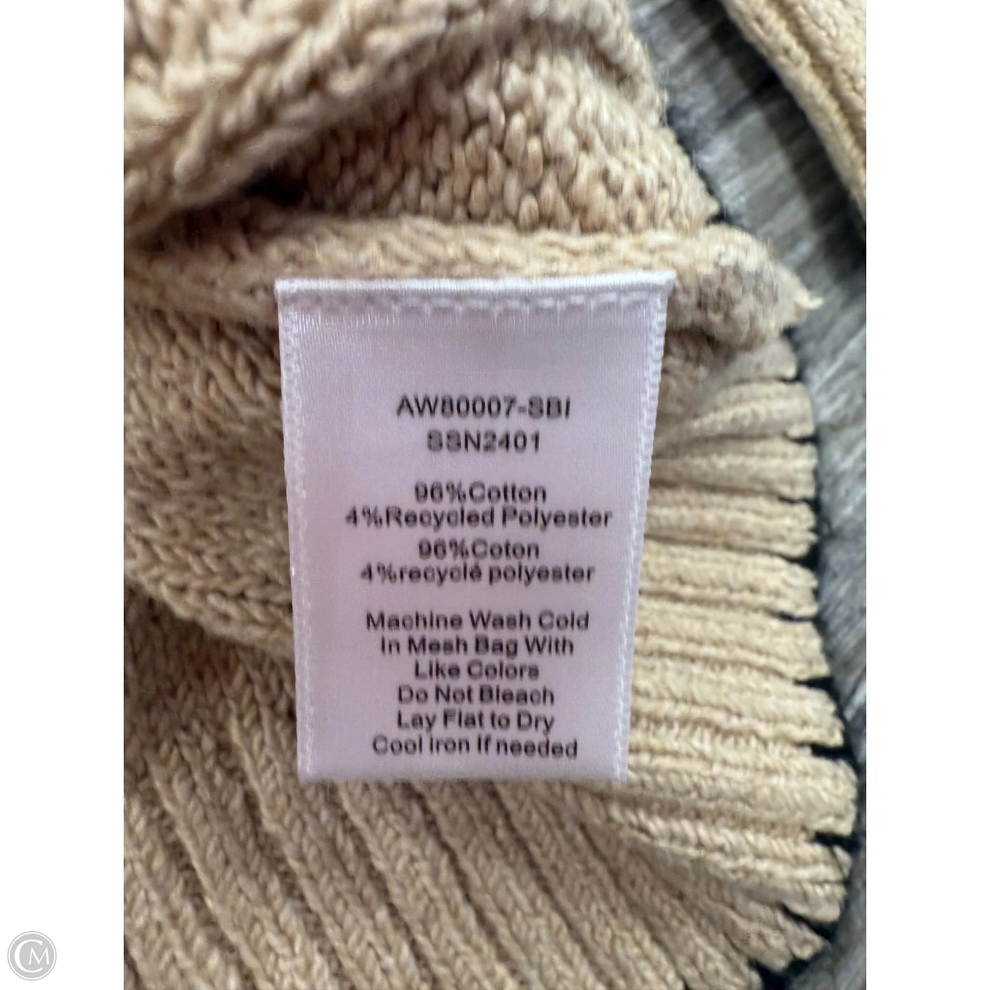 Sweater By Atm In Tan, Size: M