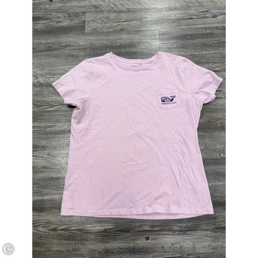 Top Short Sleeve By Vineyard Vines In Purple, Size: L