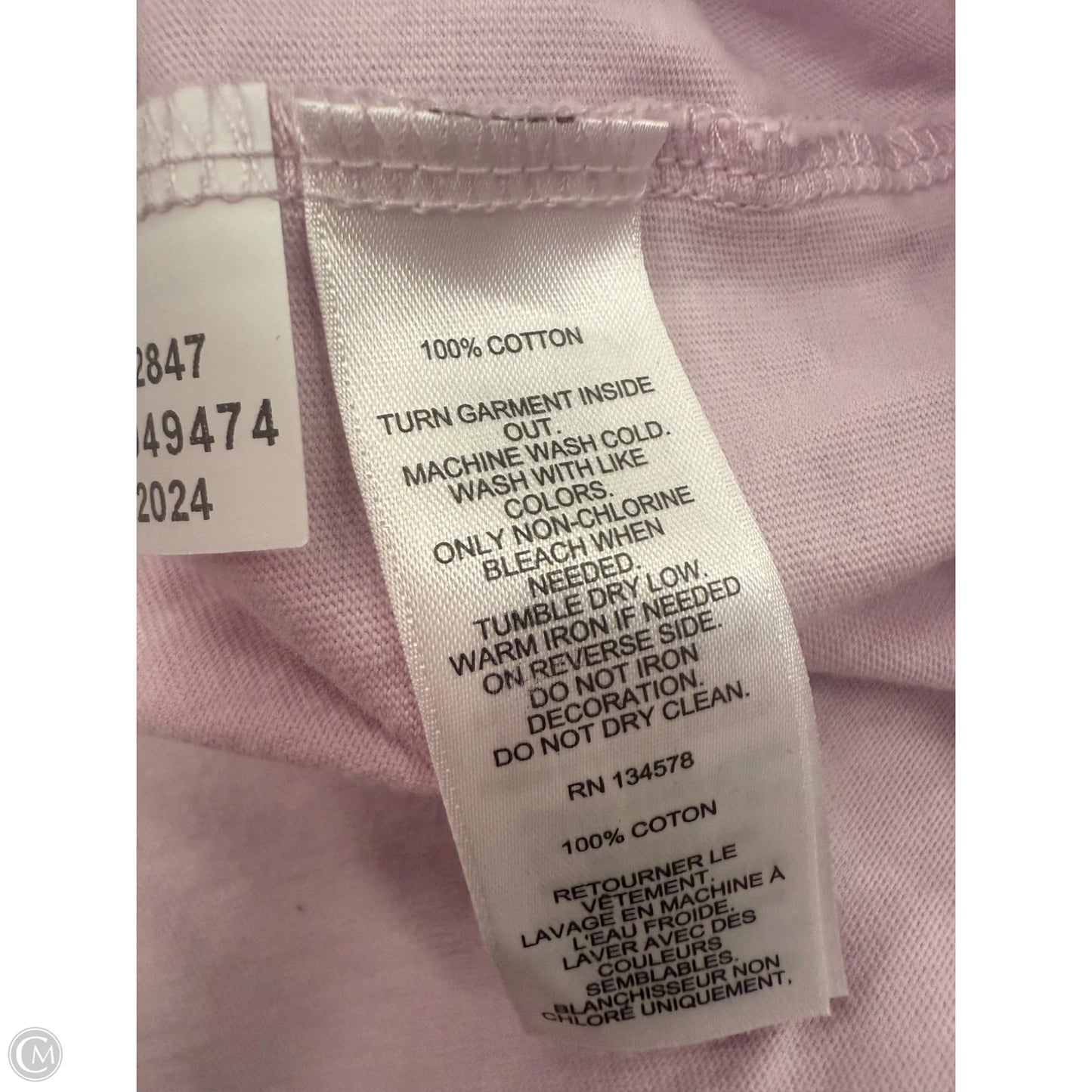Top Short Sleeve By Vineyard Vines In Purple, Size: L