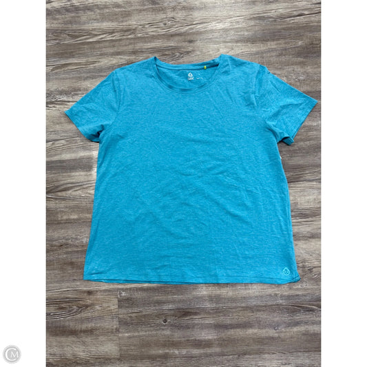 Athletic Top Short Sleeve By Tasc In Blue, Size: L