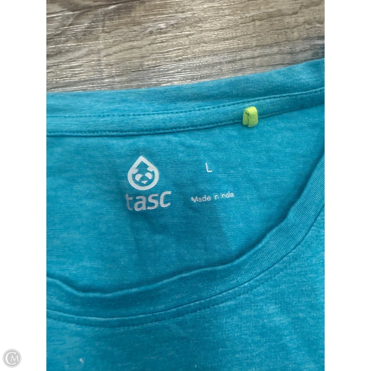 Athletic Top Short Sleeve By Tasc In Blue, Size: L