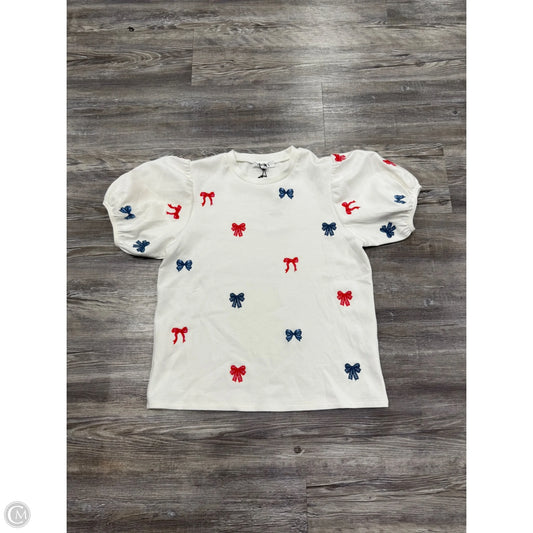 Top Short Sleeve By Thml In White, Size: Xs
