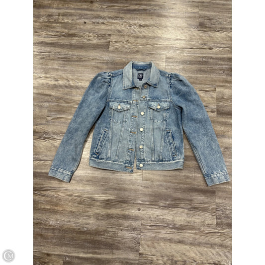 Jacket Denim By Gap In Blue Denim, Size: S