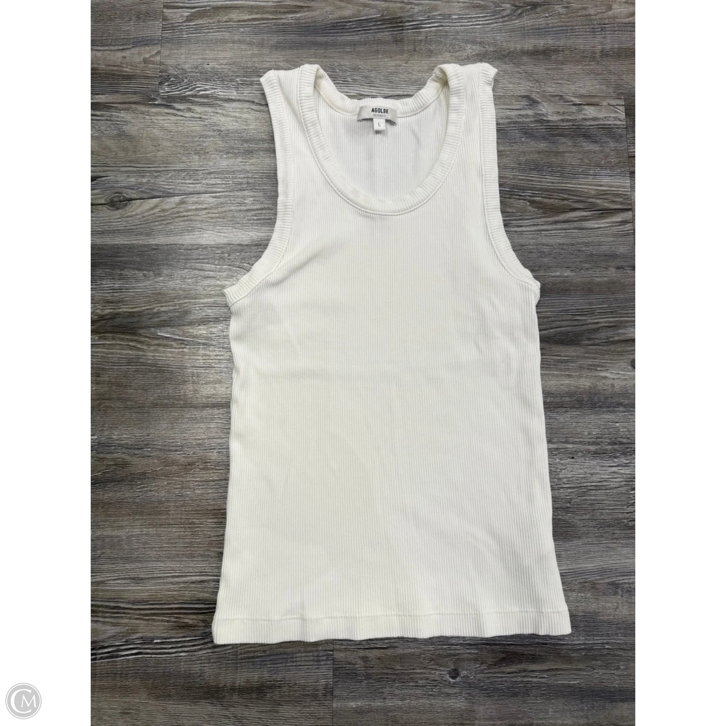 Tank Top By Agolde In White, Size: L