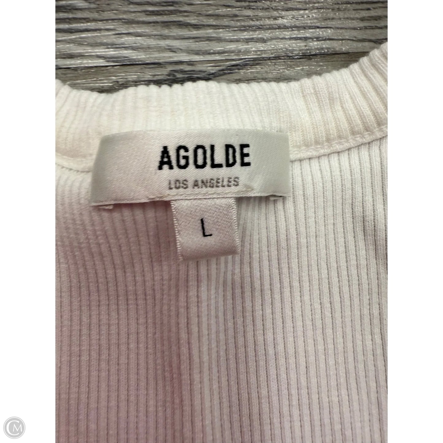 Tank Top By Agolde In White, Size: L