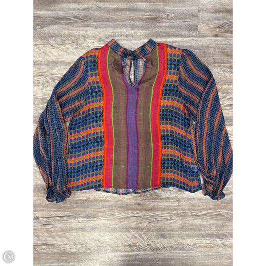 Top Long Sleeve By Conditions Apply In Multi-colored, Size: M