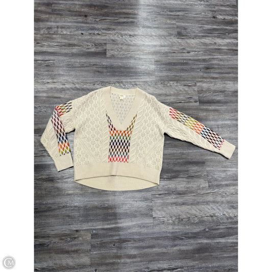 Sweater By Maeve In White, Size: Xs