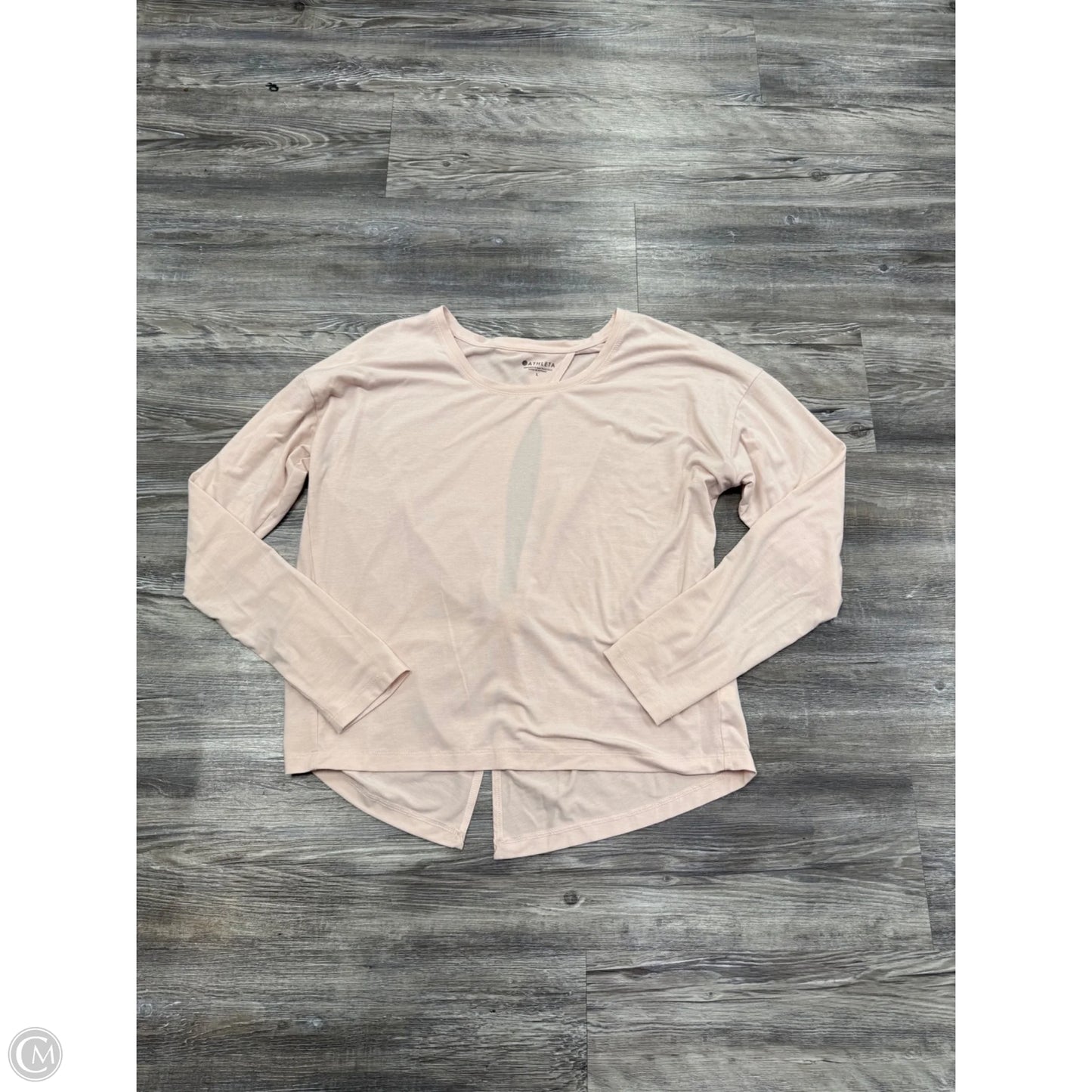 Athletic Top Long Sleeve Crewneck By Athleta In Pink, Size: L