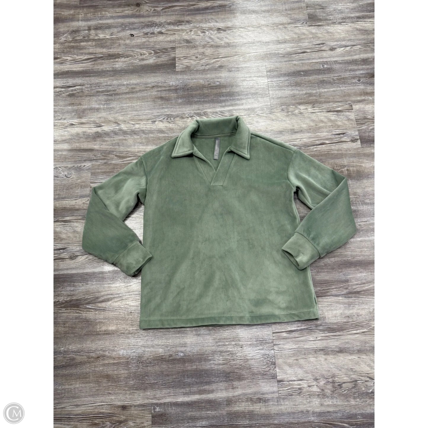 Athletic Sweatshirt Crewneck By Mondetta In Green, Size: S