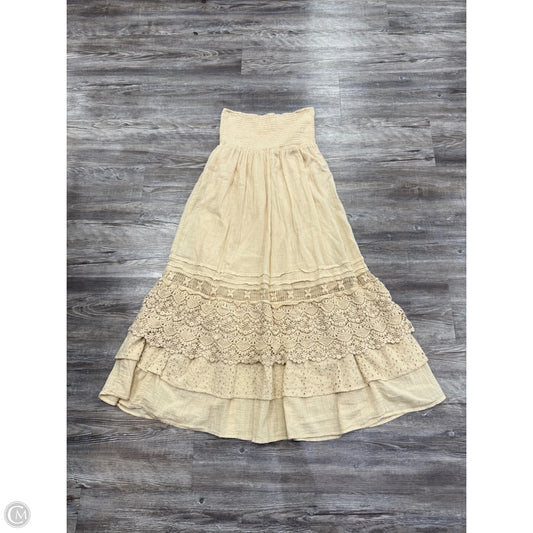Dress Casual Midi By Free People In Beige, Size: Xs