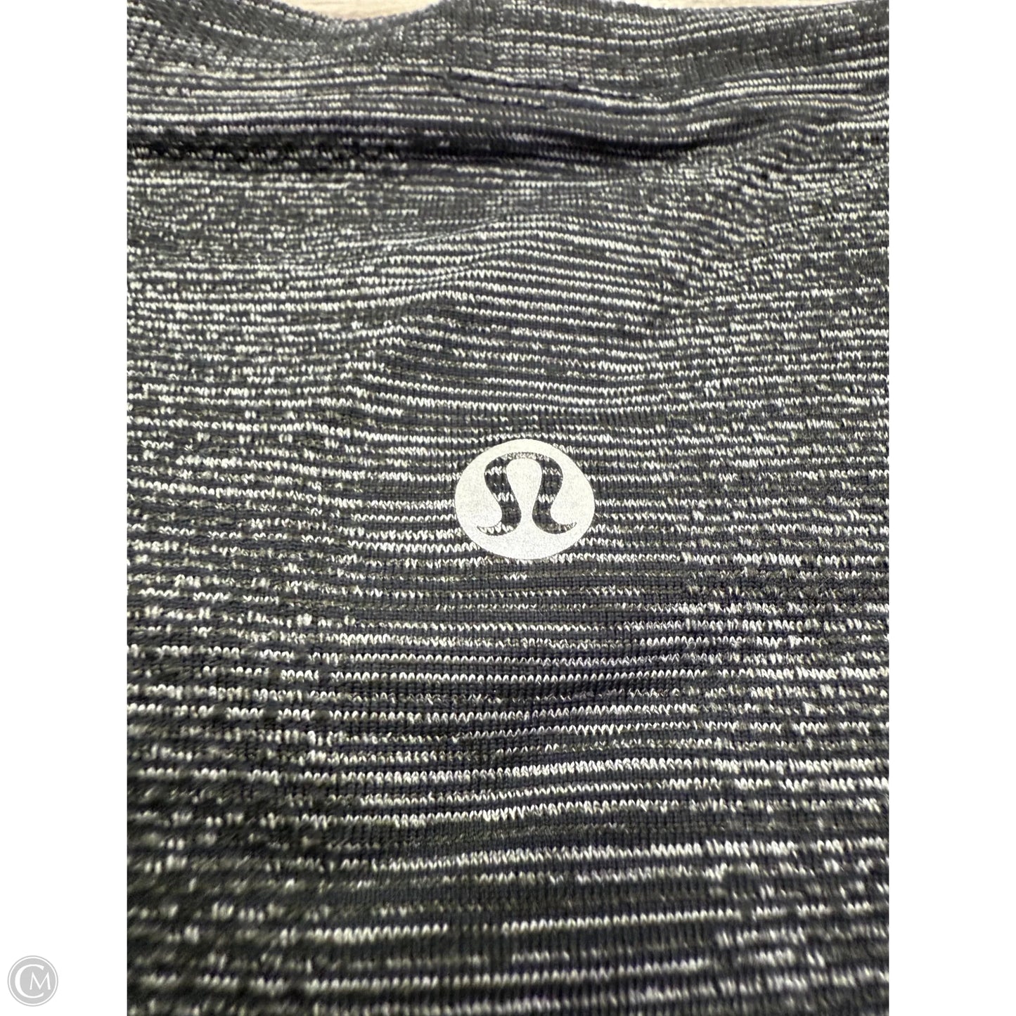Athletic Top Short Sleeve By Lululemon In Black, Size: M