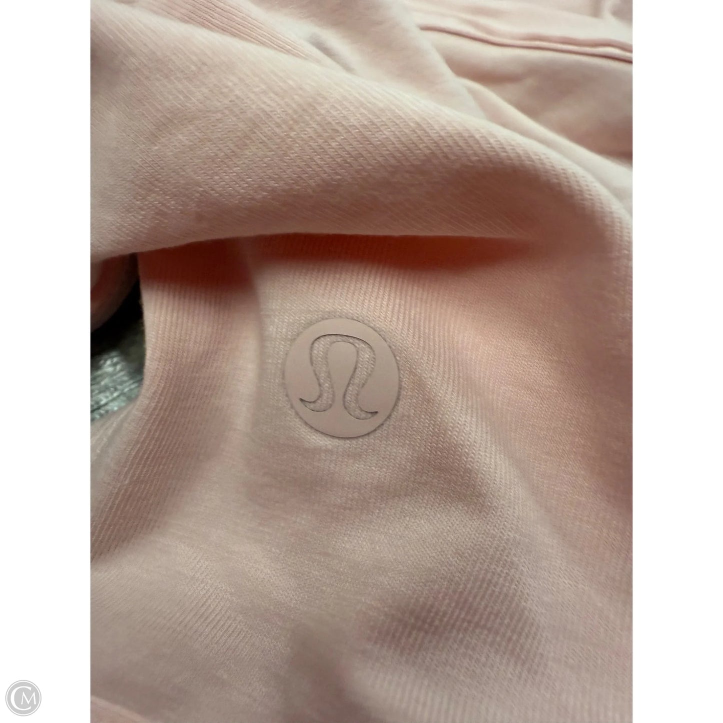 Athletic Top Short Sleeve By Lululemon In Pink, Size: L