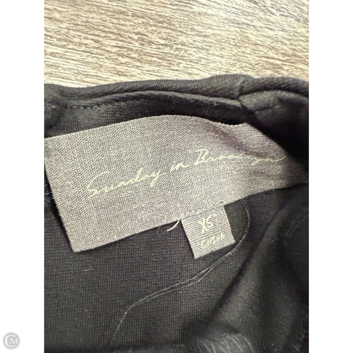 Top Short Sleeve By Sunday In Brooklyn In Black, Size: Xs