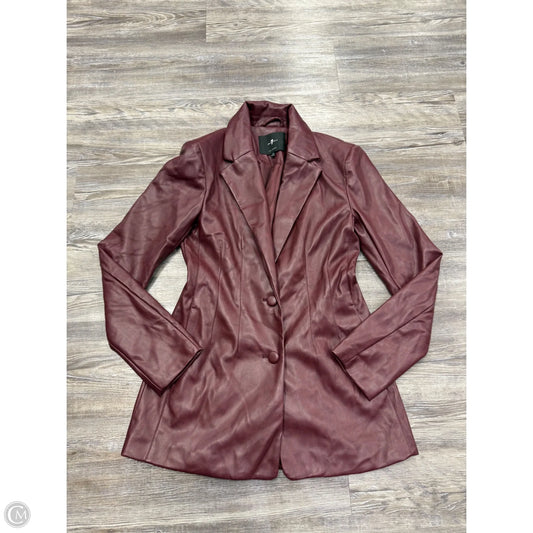 Blazer By 7 For All Mankind In Maroon, Size: S