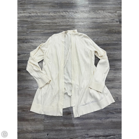 Sweater Cardigan Designer By Kate Spade In White, Size: L