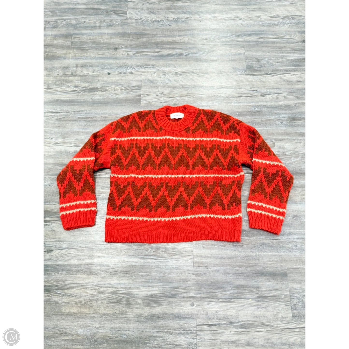 Sweater By The Great. In Orange, Size: M