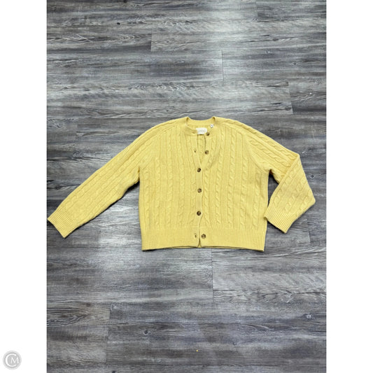 Sweater Cardigan By Cma In Yellow, Size: M