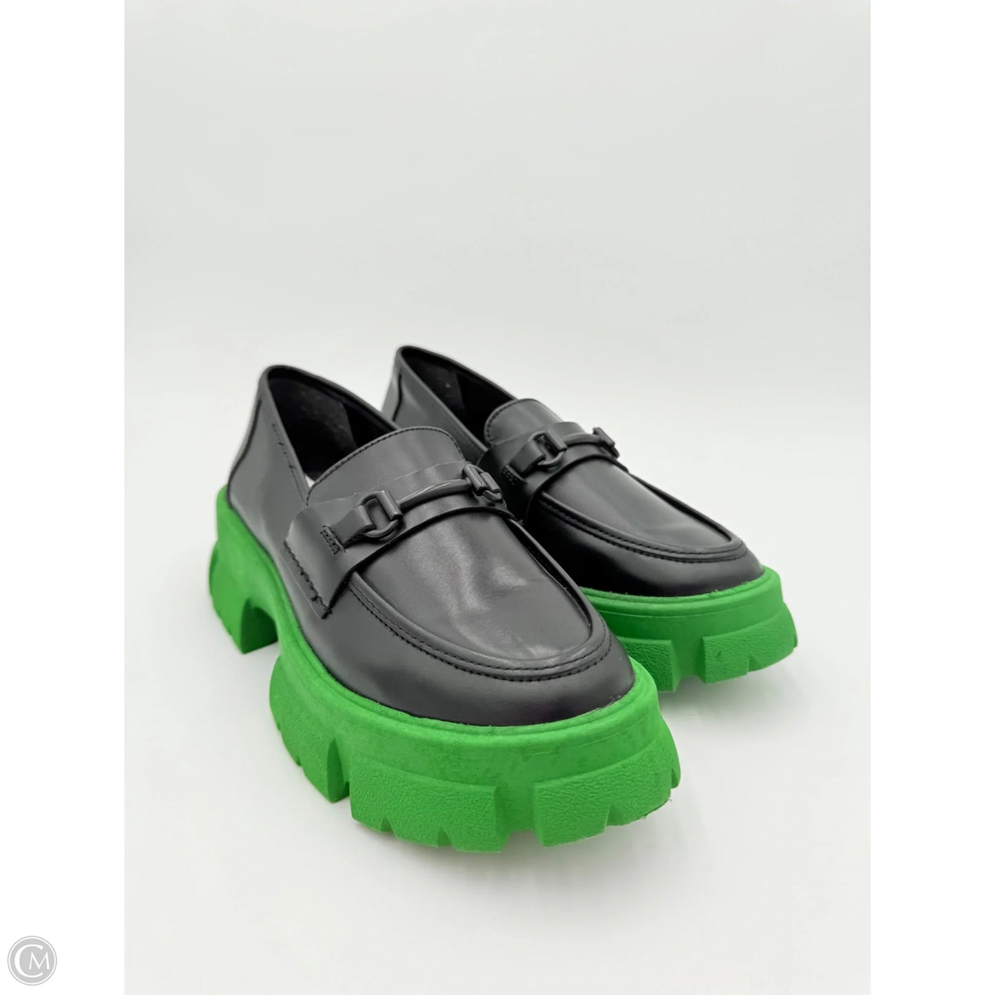 Shoes Heels Platform By Steve Madden In Black & Green, Size: 9.5