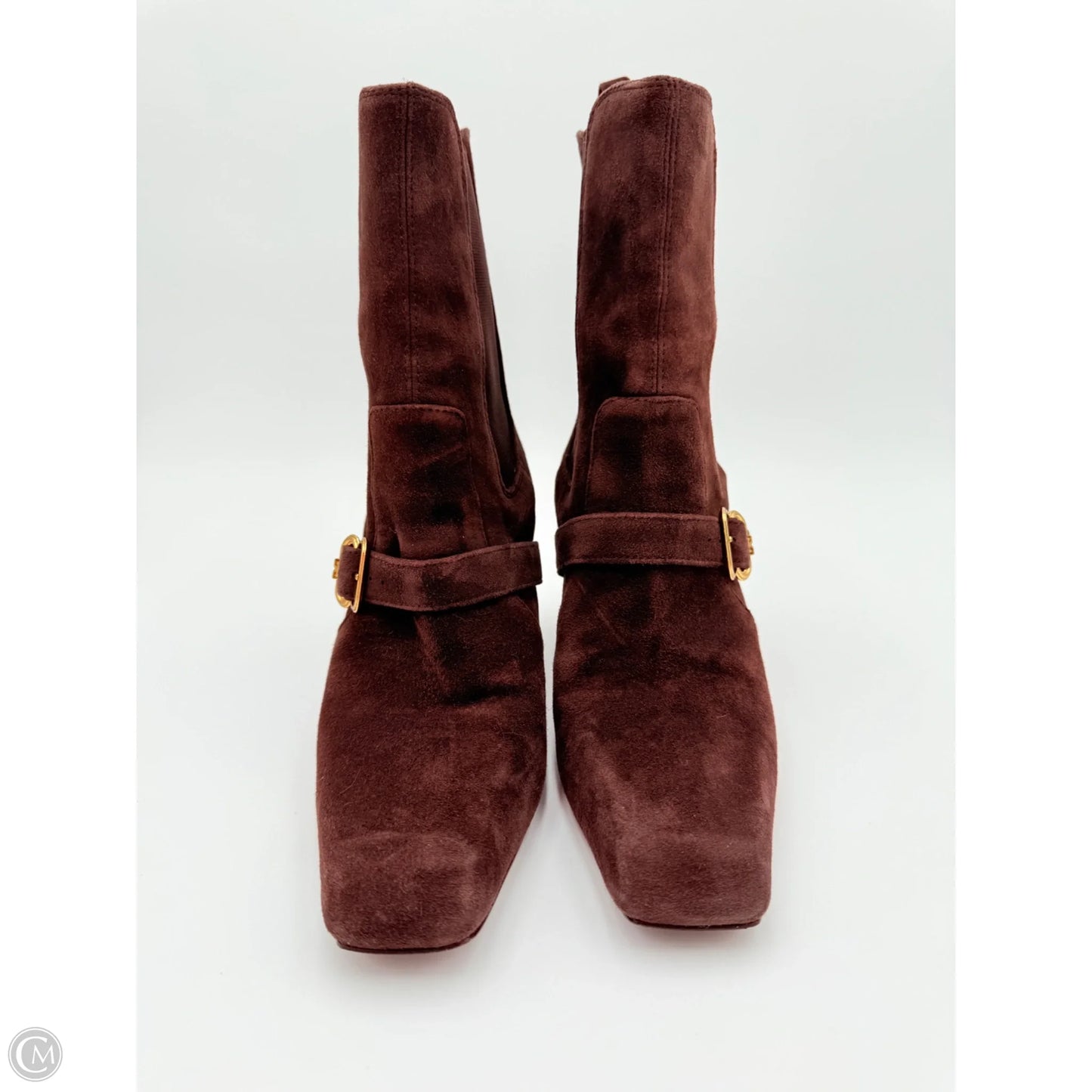 Boots Ankle Heels By Sam Edelman In Brown, Size: 8.5