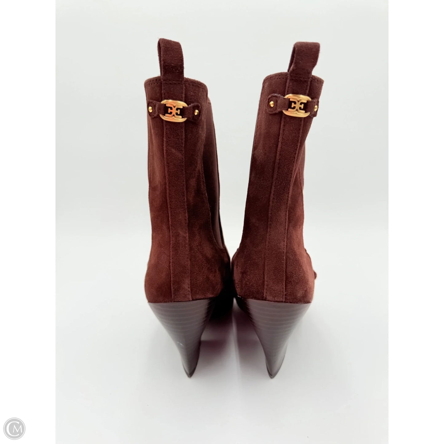 Boots Ankle Heels By Sam Edelman In Brown, Size: 8.5