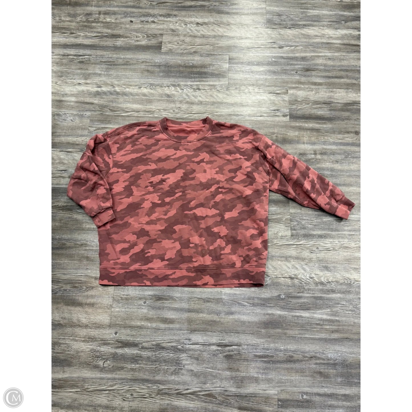 Athletic Sweatshirt Crewneck By Lululemon In Camouflage Print, Size: Xl