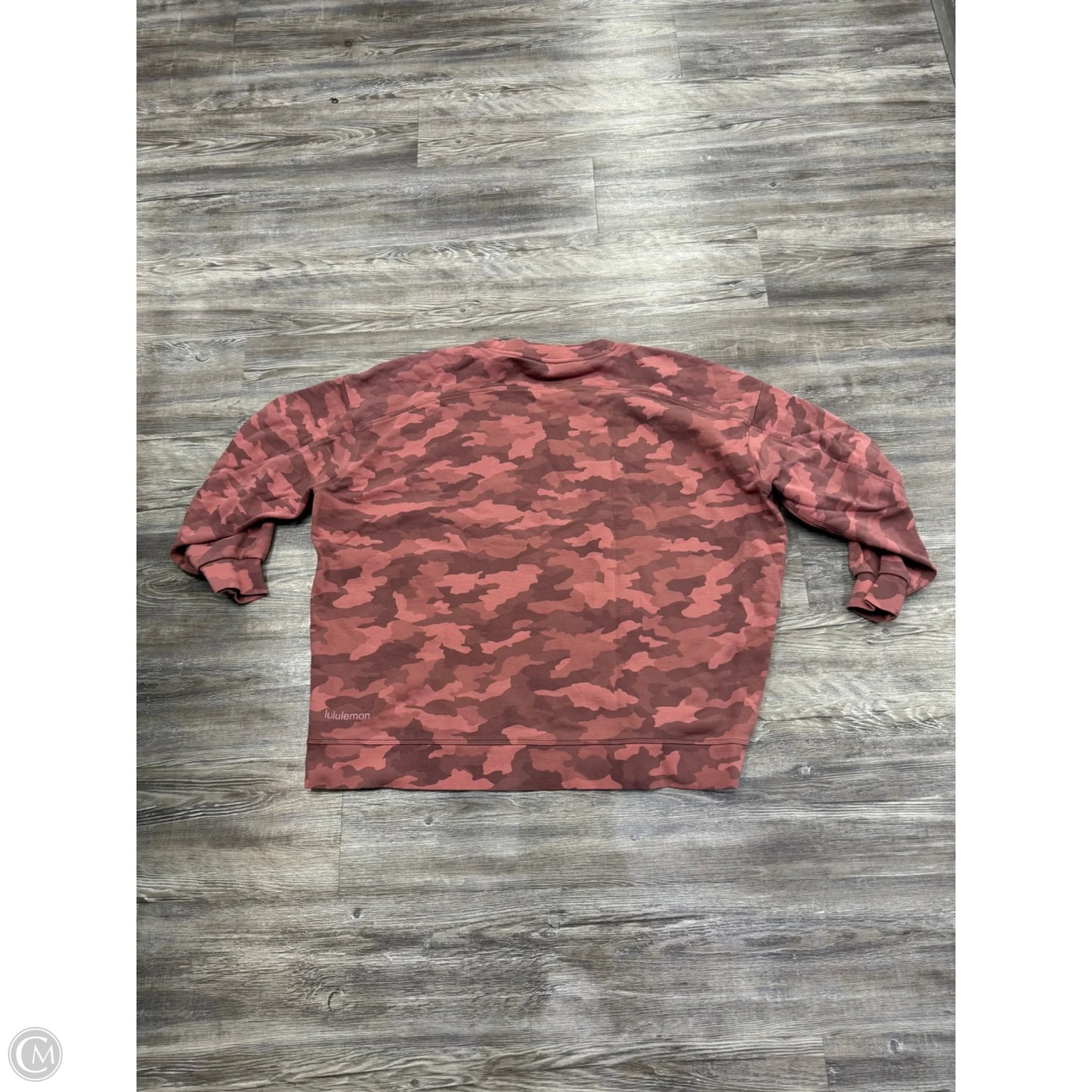 Athletic Sweatshirt Crewneck By Lululemon In Camouflage Print, Size: Xl