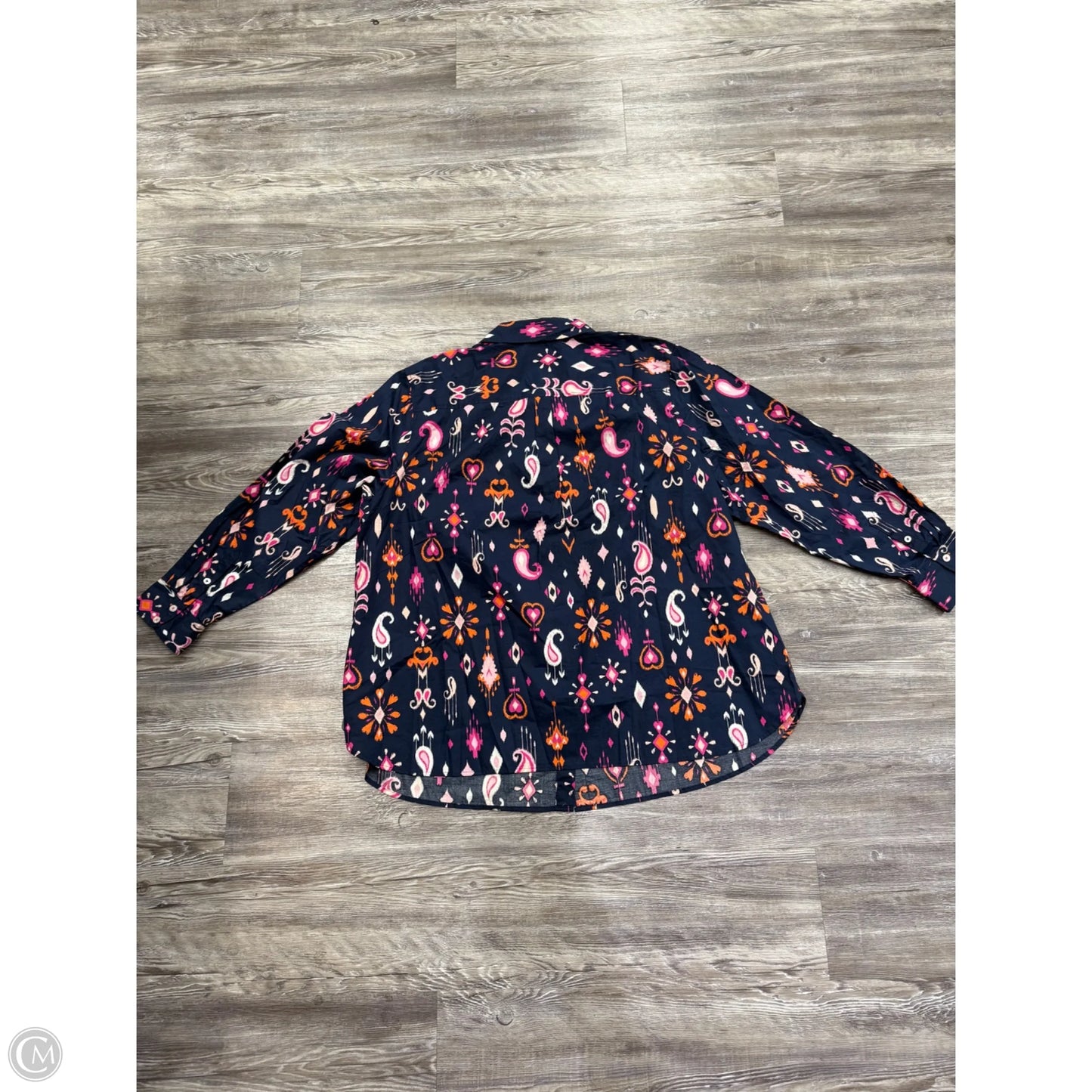 Top Long Sleeve By Talbots In Navy, Size: 3x